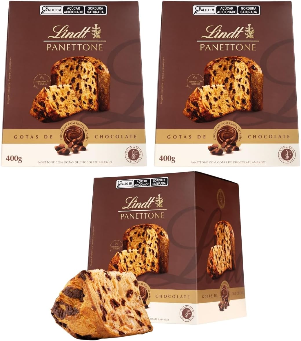 3 Panettone Lindt Duplo Chocolate