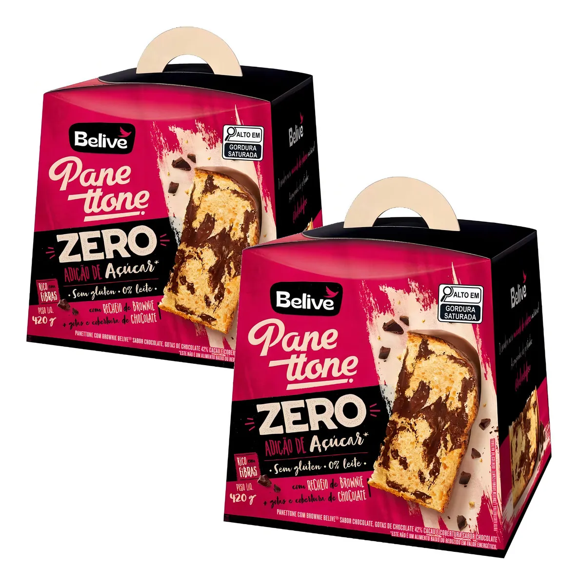 Kit 2 Panetone Zero Açúcar Belive